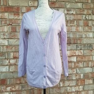 Talbots Lavender Cardigan